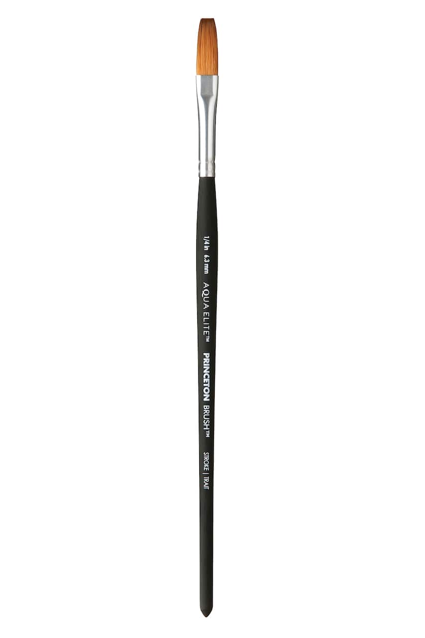 Pinceau pour aquarelle à soies synthétiques Kolinsky Aqua Elite de Princeton Artist Brush Co, sable